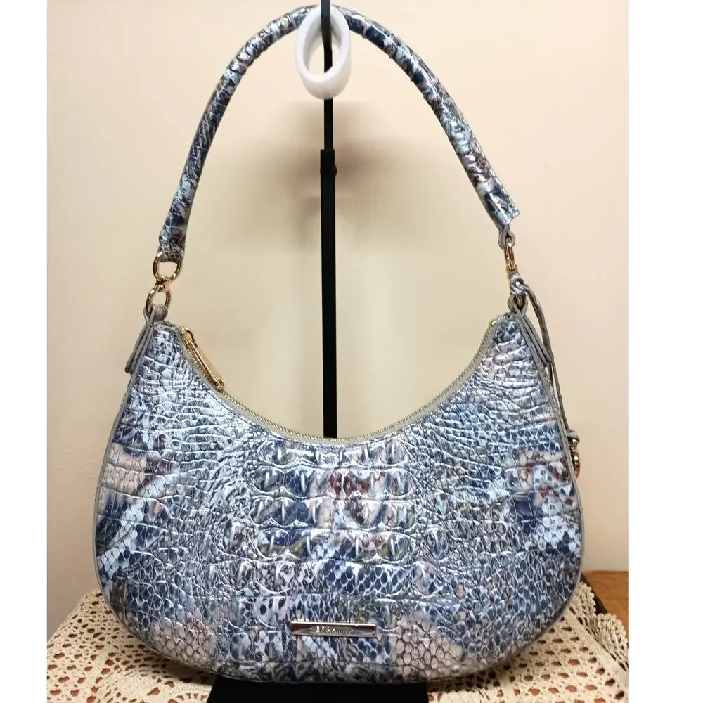 NWOT Brahmin Small Bekka Icy Python